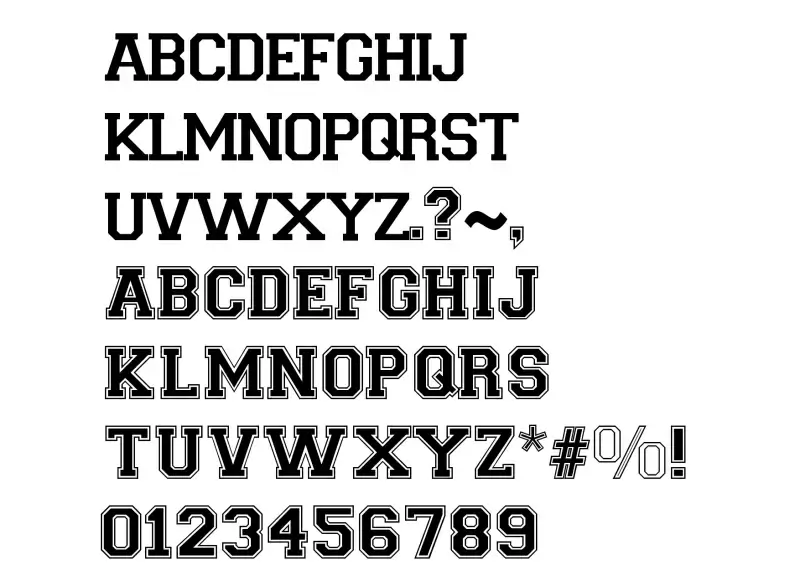 Varsity Font in truetype .ttf opentype .otf format free and easy ...