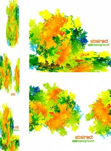 vector abstract background texture leaves
