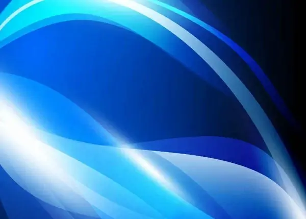 Vector Abstract Blue Waves Background