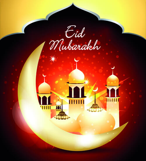 vector background eid mubarak islamic design