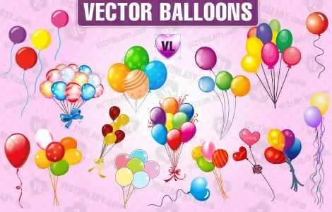 vector balloons clipart