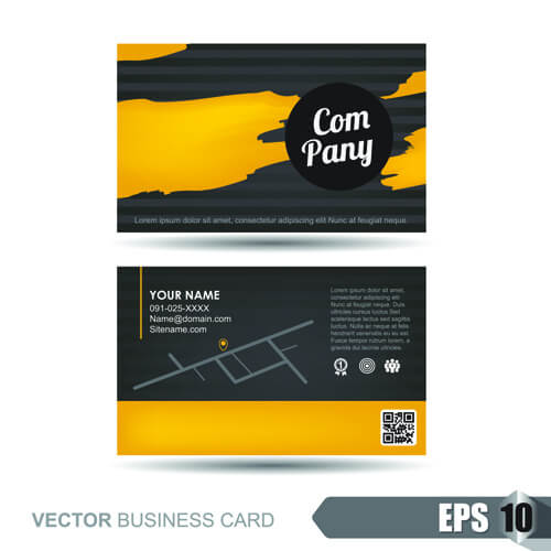 vector business card company design template 