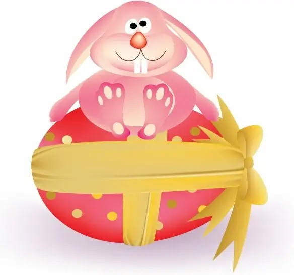 easter background cute bunny egg decor cartoon sketch