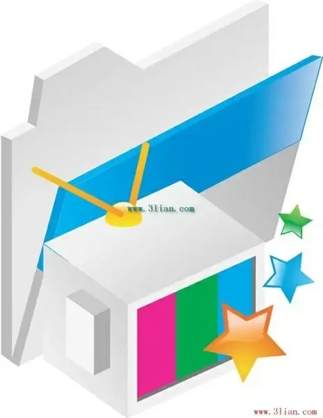 vector cartoon life of appliances