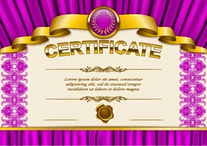 vector certificate template exquisite vector