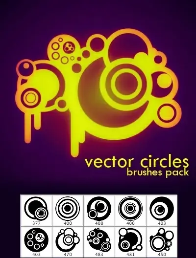 Vector Circle Photoshop Brushes