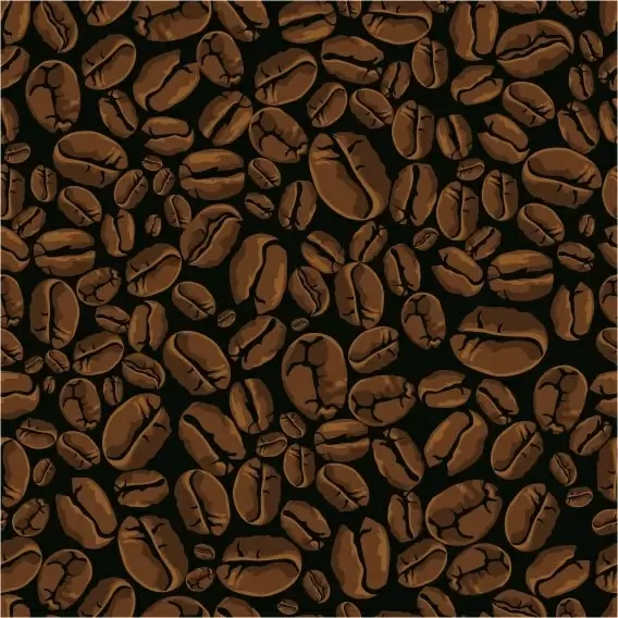 vector coffee beans background