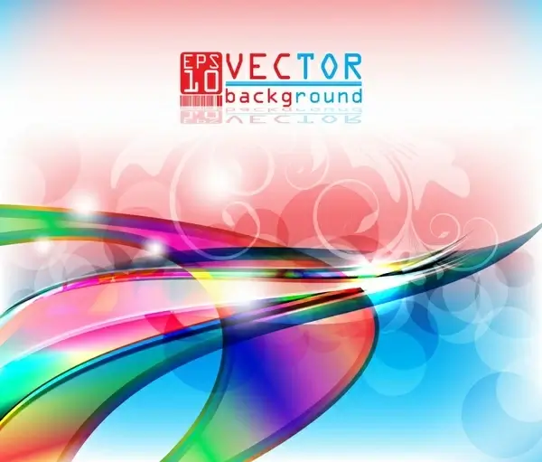 vector colorful threedimensional background soft lines