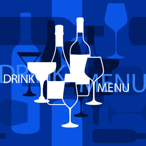 vector cover wine menu design graphics