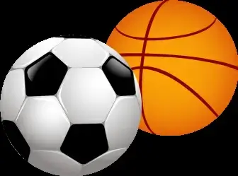 vector football basketball