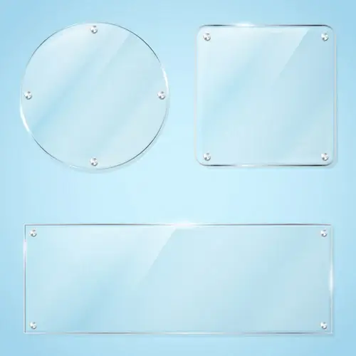 vector glass frame design vector