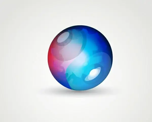 Vector glossy sphere