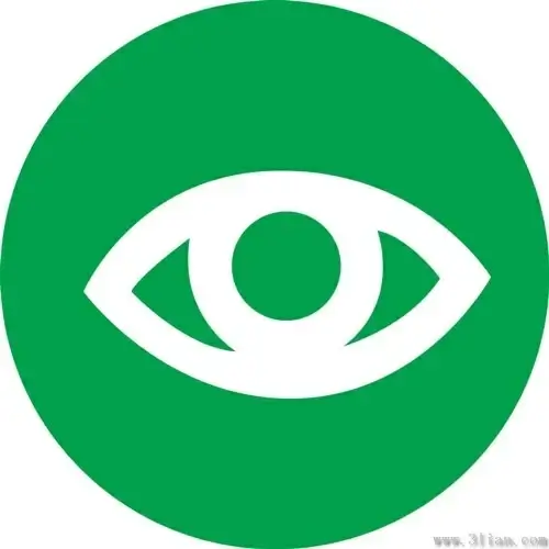 Vector green background eye icon Vectors graphic art designs in ...