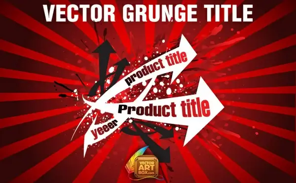 vector grunge title
