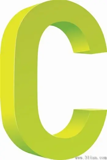 vector icon letter c