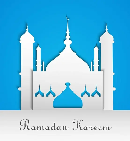 vector illustration arabic islamic calligraphy colorful text ramadan kareem design