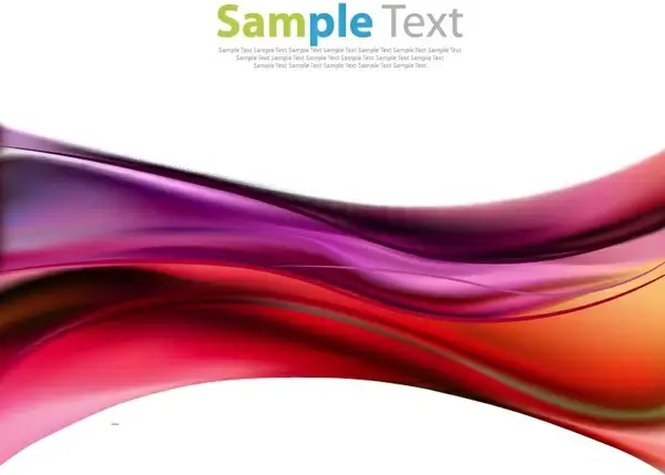 vector illustration of abstract color waves background