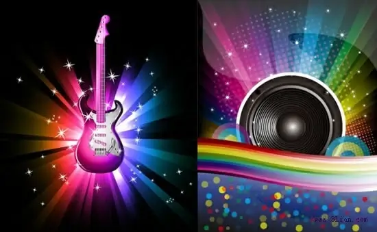 music background templates sparkling colorful dynamic rays decor
