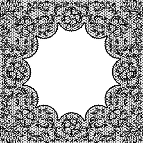 vector old lace background art