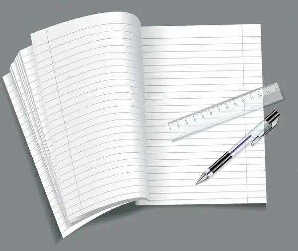 notebook background modern realistic design