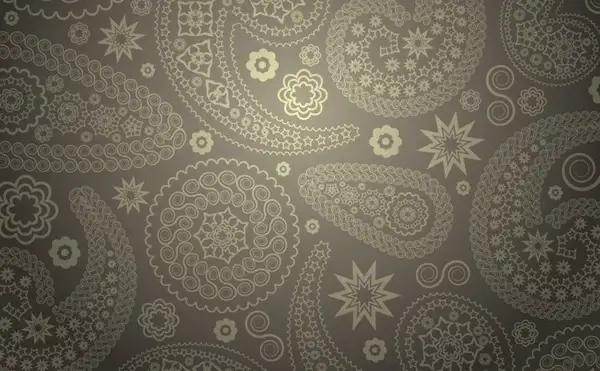 paisley pattern background flat grey seamless ornament