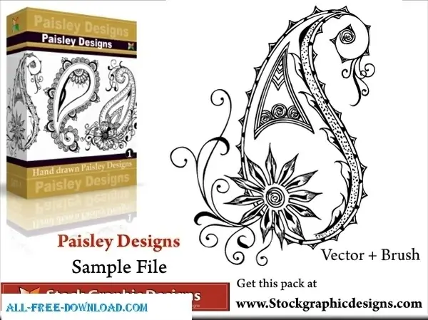 Vector Paisley Designs