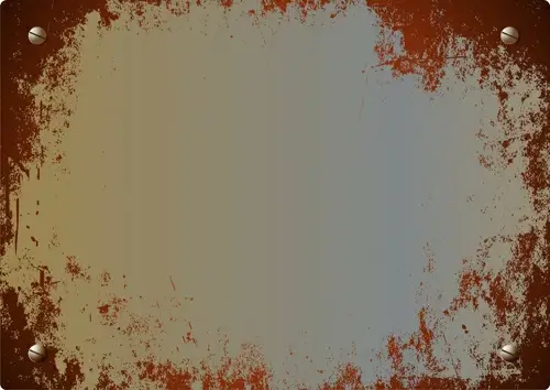 vector set of rusted metal texture background
