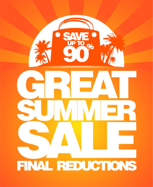 vector summer sale design background graphics