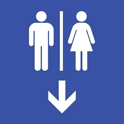 vector toilet sign man and woman design