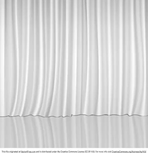 vector white curtains