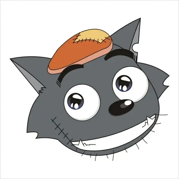 vector wolf avatar
