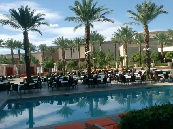 vegas pool side
