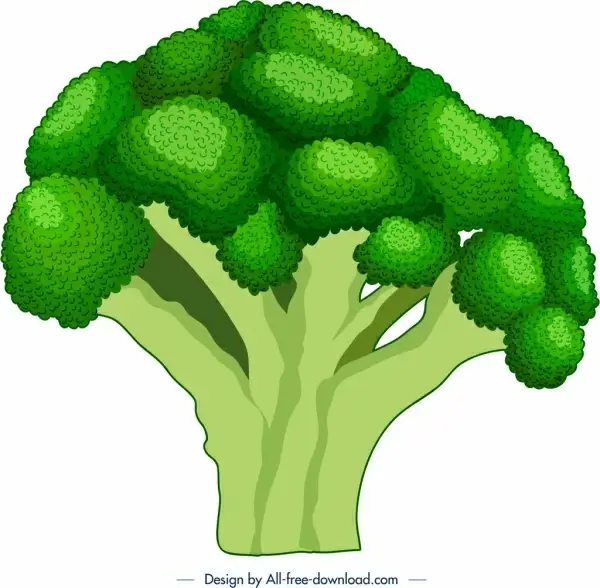 vegetable background green broccoli icon decor