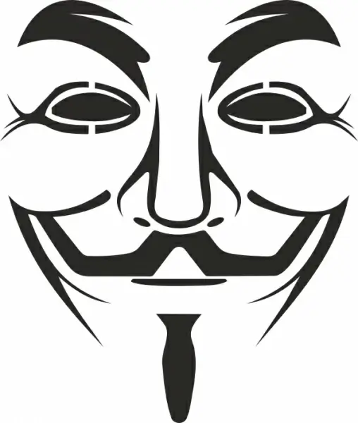 vendetta mask logo free vector