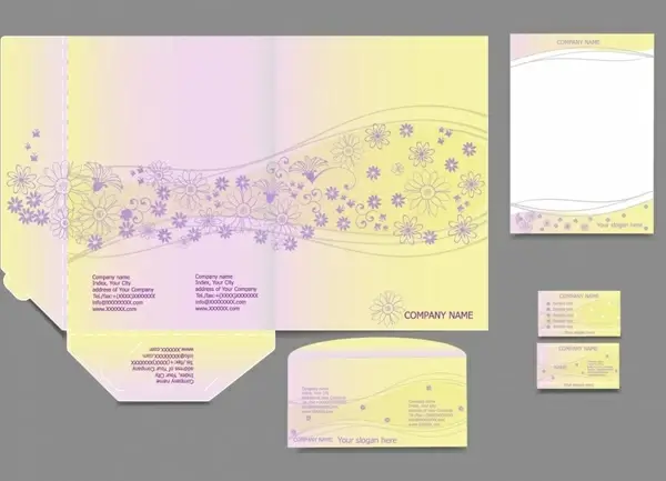vi template vector business cards letterheads