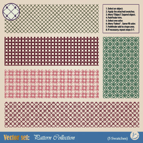 vintage border pattern design vector