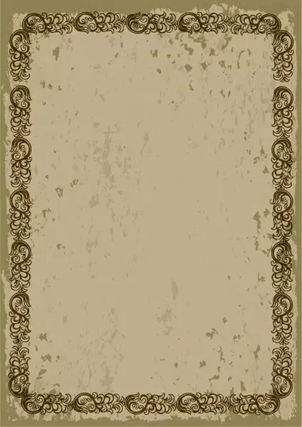 vintage brown border design seamless repeating style