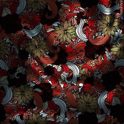 vintage floral textile vector background art 