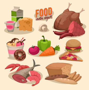 vintage food logo vector