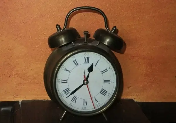 vintage iron alarmclock