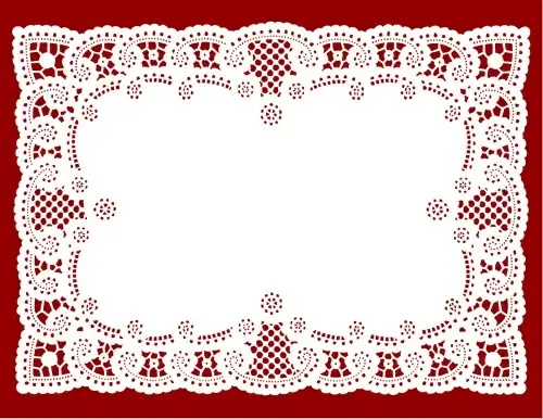 vintage lace ribbons vector