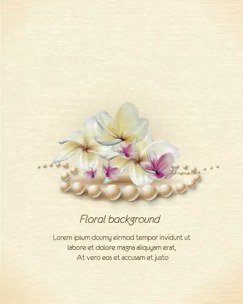 vintage spring floral background