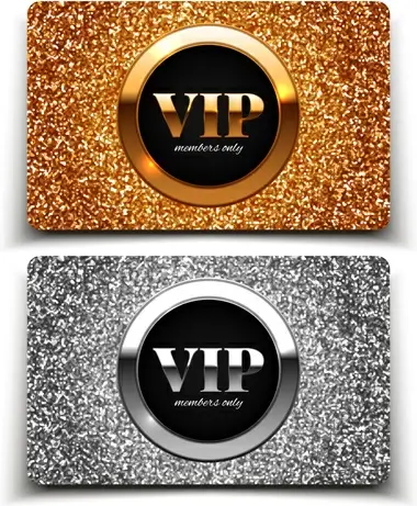 visitant vip cards luxury vector