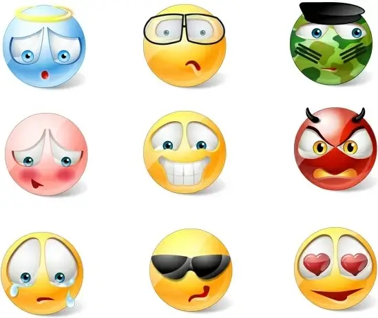 Vista Style Emoticons Icons icons pack