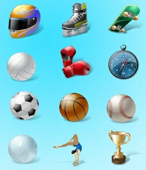 Vista Style Sport Icon Set icons pack