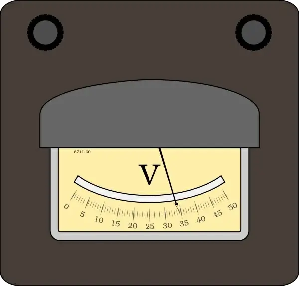 Voltmeter clip art