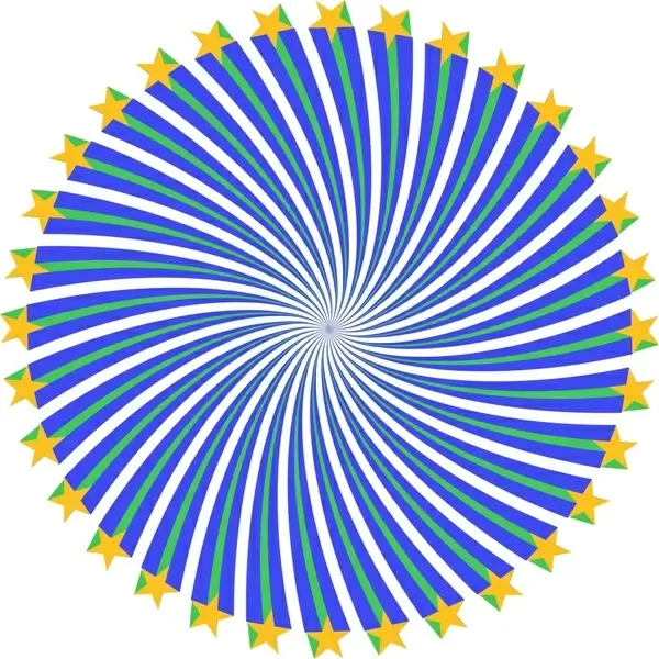 vortex circle design with blue color