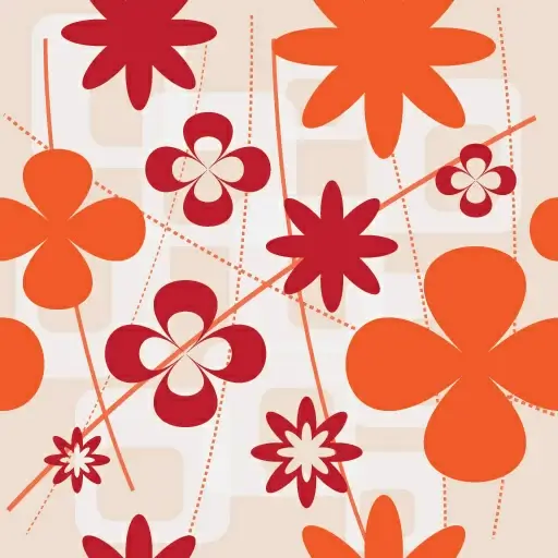 wall flowers vector graphic
