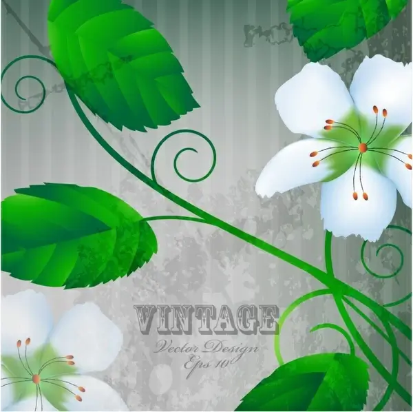 warm flower petal background vector illustration