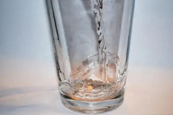 water and glasses